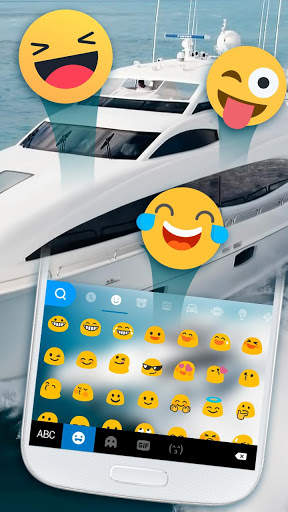 Boat Sea Holiday Keyboard Theme screenshot 3