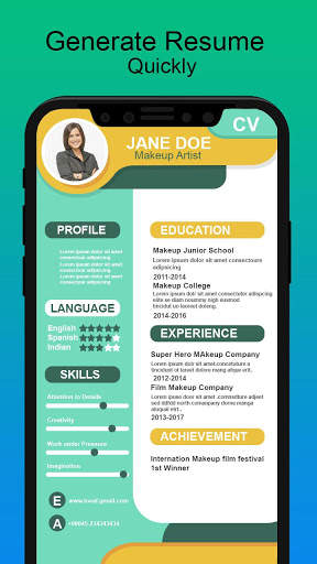 CV MAKER RESUME BUILDER स्क्रीनशॉट 3