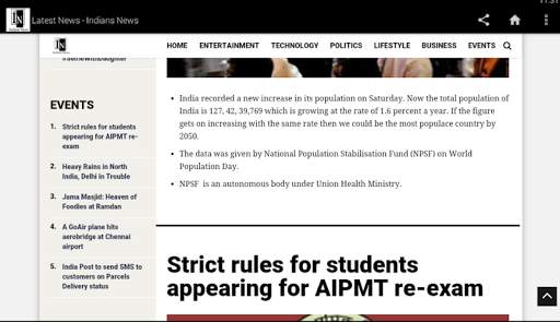 Indians News screenshot 2