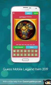 Guess Mobile Legend Items 2019 screenshot 3