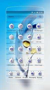 Blue Feather Tear Theme screenshot 2