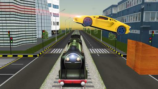 Train vs Car Racing - Professional Racing Game screenshot 4