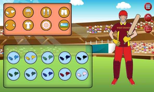 Cricket Dress Up screenshot 5