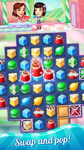 Crazy Cake Swap: Matching Game स्क्रीनशॉट 1