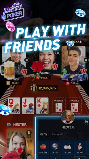 Face Poker - Live Video Poker 1 تصوير الشاشة