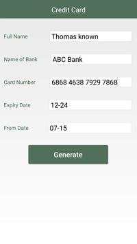 Fake Credit Card Maker screenshot 3