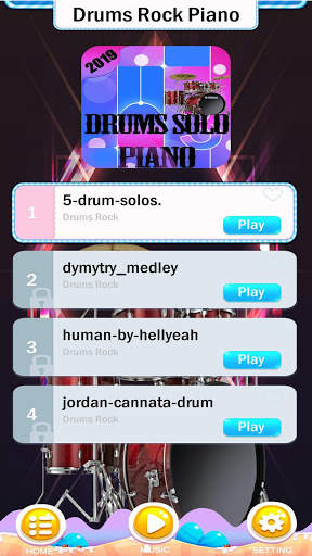 Drums Solo piano Rock screenshot 3