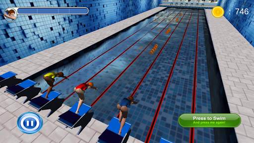 Swimming Race 3D screenshot 1