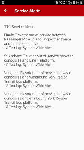TTC Bus Real-Time, Min Data Usage screenshot 7