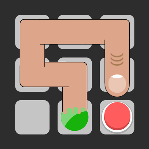 FINGERS - one line fill puzzle icon