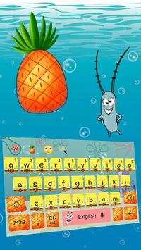 Cute Yellow Sponge Cartoon Keyboard screenshot 3