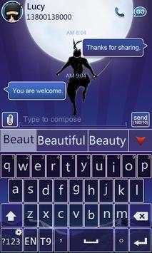 GO Keyboard Ninja Theme screenshot 3