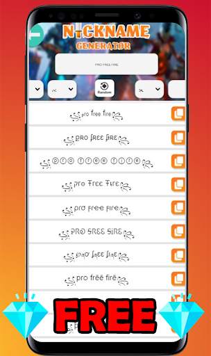 Nickname Generator for Free FF - Symbol & Font screenshot 1