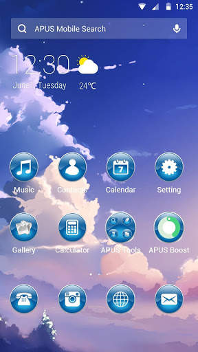 sunset-APUS Launcher theme screenshot 1
