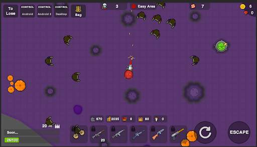 Zombie Battle Royale : 2D Tower Defense Online screenshot 2