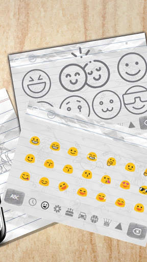 Doodle Pencil Keyboard Theme screenshot 3
