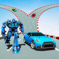 Flying Car Racing Stunt: Car Transform Robot Games