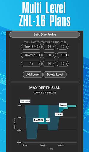DiveProMe Scuba Diving Planner screenshot 2
