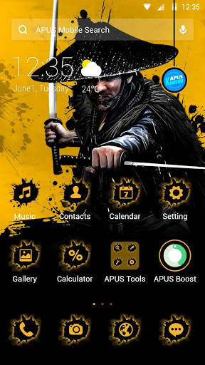 Brave Warrior APUS Launcher theme screenshot 1