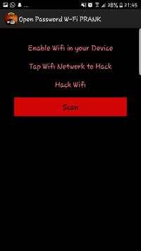Open Password Wi-Fi PRANK screenshot 2