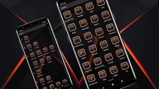 Orange Light Launcher Theme screenshot 3