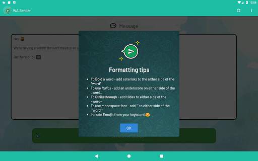 Send Message To Many Contacts (for WhatsApp) screenshot 16