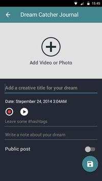 Dream Catcher App screenshot 2