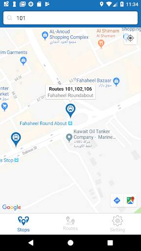 Kuwait Bus - routes, transit, stops and maps screenshot 4