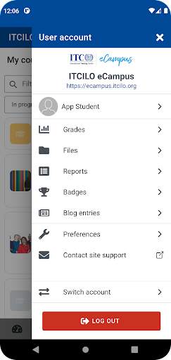 ITCILO eCampus screenshot 4