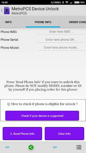 metroPCS Unlock screenshot 2