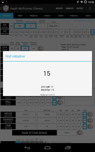 PCGen Character Importer Lite screenshot 11