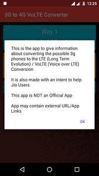 3G to 4G Converter VoLTE Jioo screenshot 2