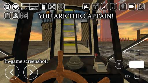 uCaptain: Boat Fishing Game 3D screenshot 1