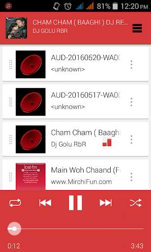 MP3 Player स्क्रीनशॉट 2