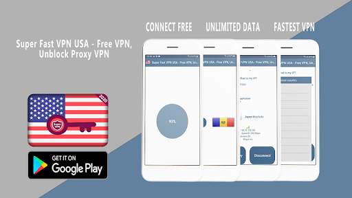 Super Fast VPN USA - Free VPN, Unblock Proxy VPN screenshot 1