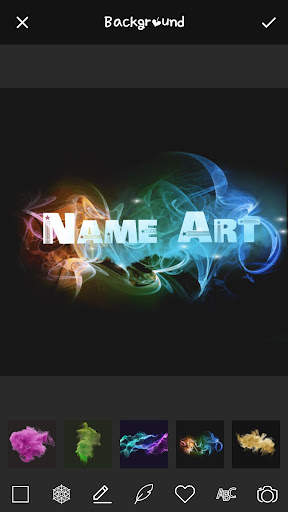 Smoke Effect Art Name & Filter screenshot 1