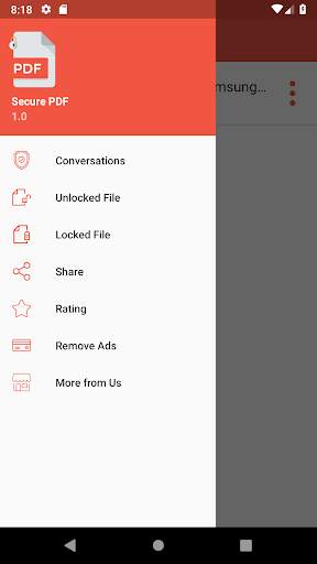 Lock PDFs - Unlock PDFs screenshot 1