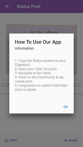 Status for Viber - Nice Quotes screenshot 3