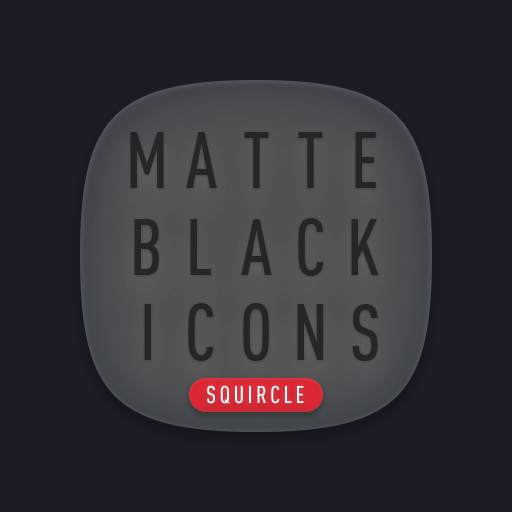 Matte Black SQUIRCLE Icons 1.6