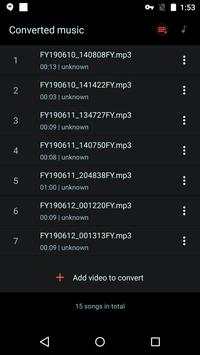 Video to MP3 Converter - mp3 cutter and merger screenshot 5