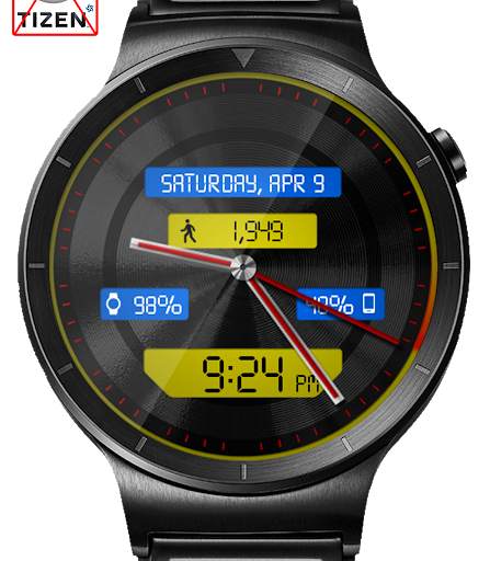 Black Metal LED HD WatchFace Widget Live Wallpaper screenshot 14