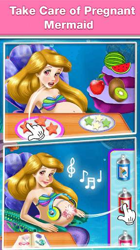 Pragnant Mermaid Care Newborn  screenshot 1