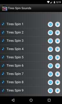 Tires Spin Sounds Ringtones screenshot 1