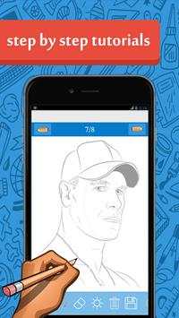How To Draw WWE Players स्क्रीनशॉट 3