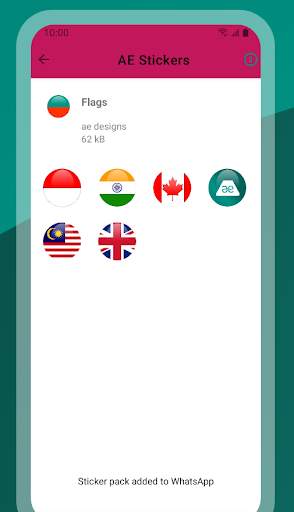 Stickers App 2 تصوير الشاشة