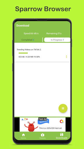Sparrow Browser and Video Downloader screenshot 4