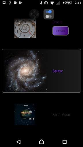 Galaxy Clock Skin screenshot 4