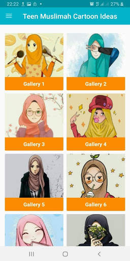 Teen Muslimah Cartoon Ideas screenshot 1