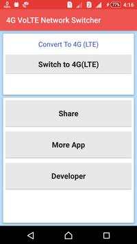4G LTE Network Switcher screenshot 2