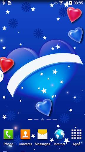 3D Hearts Live Wallpaper 3 تصوير الشاشة